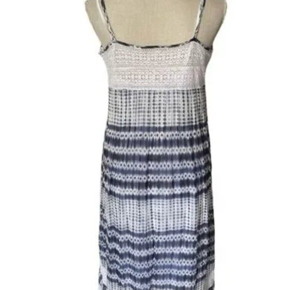 Boston Proper Indigo Ikat Lace Maxi Dress - Picture 4 of 5